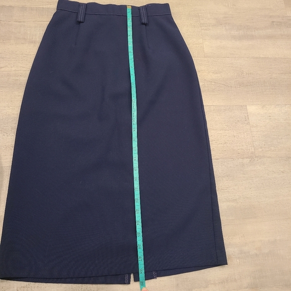 Vintage Lloyd Sportwear Navy Blue Long Pencil Skirt - Picture 7 of 8